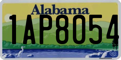 AL license plate 1AP8054