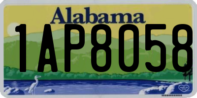 AL license plate 1AP8058