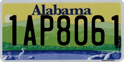 AL license plate 1AP8061