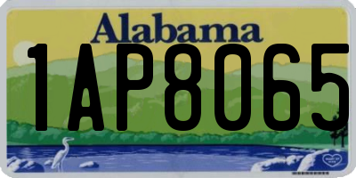 AL license plate 1AP8065