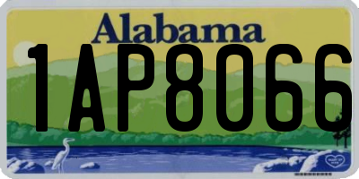 AL license plate 1AP8066