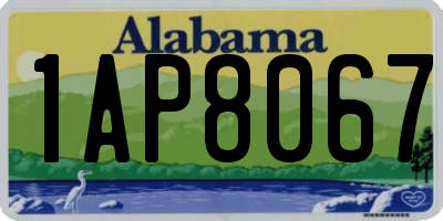 AL license plate 1AP8067