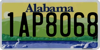 AL license plate 1AP8068