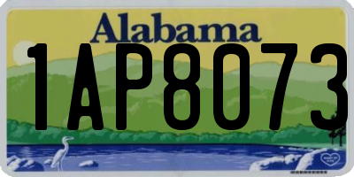 AL license plate 1AP8073