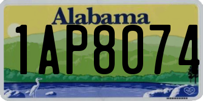 AL license plate 1AP8074