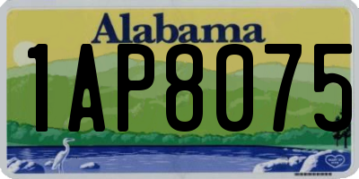 AL license plate 1AP8075