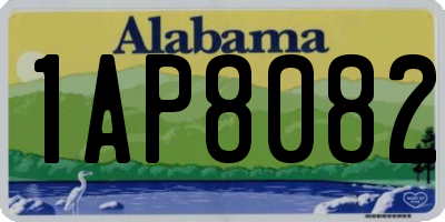 AL license plate 1AP8082
