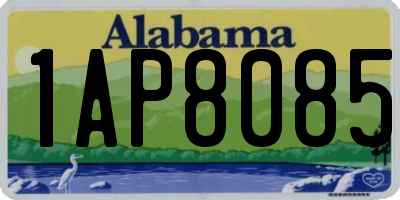 AL license plate 1AP8085
