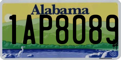 AL license plate 1AP8089