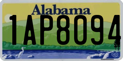 AL license plate 1AP8094