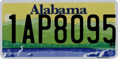 AL license plate 1AP8095