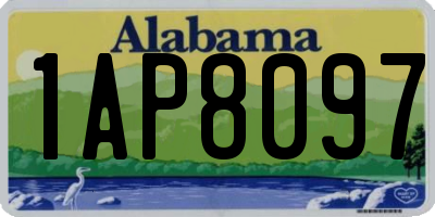 AL license plate 1AP8097
