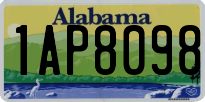 AL license plate 1AP8098