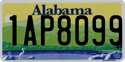 AL license plate 1AP8099
