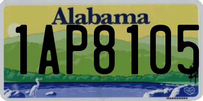 AL license plate 1AP8105