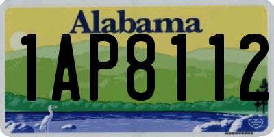 AL license plate 1AP8112