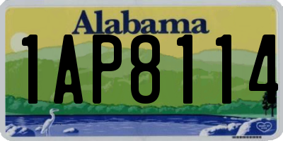 AL license plate 1AP8114