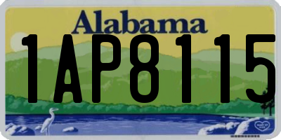 AL license plate 1AP8115