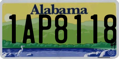 AL license plate 1AP8118