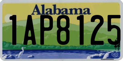 AL license plate 1AP8125