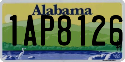 AL license plate 1AP8126