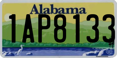 AL license plate 1AP8133