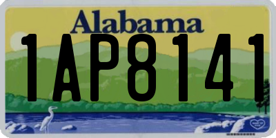 AL license plate 1AP8141