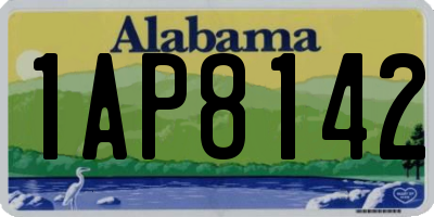 AL license plate 1AP8142