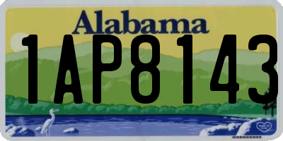 AL license plate 1AP8143