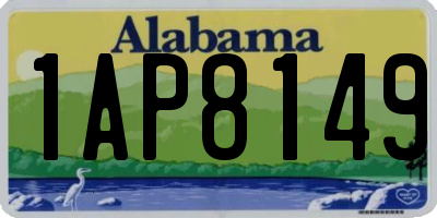 AL license plate 1AP8149