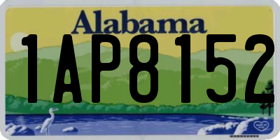 AL license plate 1AP8152