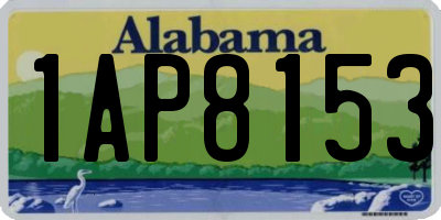 AL license plate 1AP8153