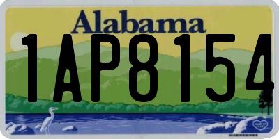 AL license plate 1AP8154