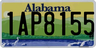 AL license plate 1AP8155