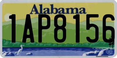 AL license plate 1AP8156
