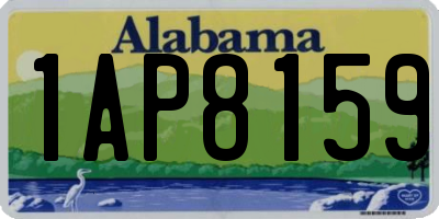 AL license plate 1AP8159