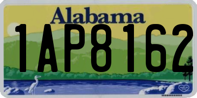 AL license plate 1AP8162