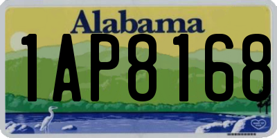 AL license plate 1AP8168