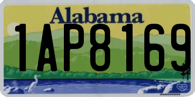 AL license plate 1AP8169