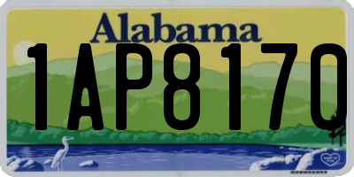 AL license plate 1AP8170