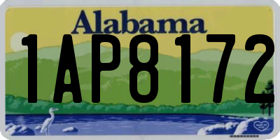AL license plate 1AP8172