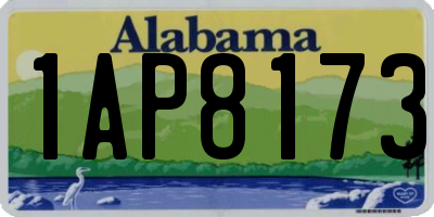 AL license plate 1AP8173
