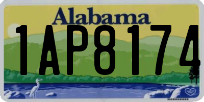 AL license plate 1AP8174