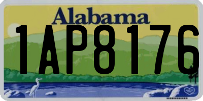 AL license plate 1AP8176