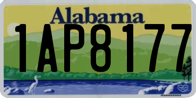 AL license plate 1AP8177