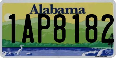 AL license plate 1AP8182