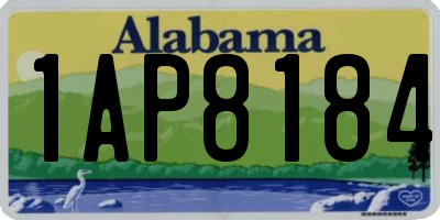 AL license plate 1AP8184