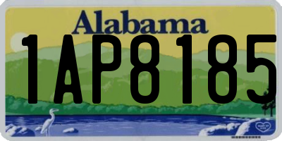 AL license plate 1AP8185