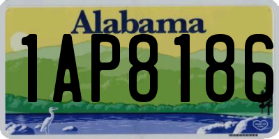 AL license plate 1AP8186