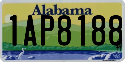 AL license plate 1AP8188
